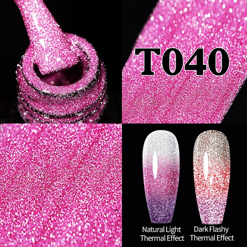 UR SUGAR Sparkling Gel Nail Polish Reflective Glitter Nail Gel Semi Permanent Nail Art Varnish For Manicures Need Base Top Coat