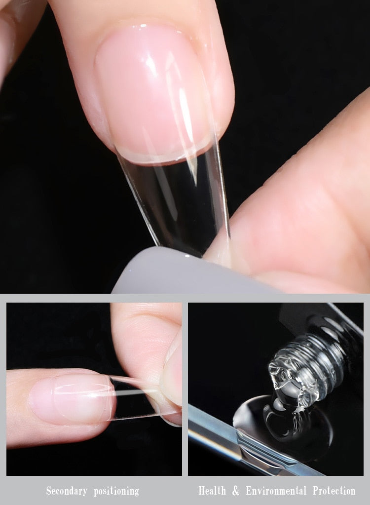 New 3in1 Nail Gel Glue Builder Extension Gel For Nail False Tips Adhesive Tools Transparent Function Gel Semi Permanent Manicure