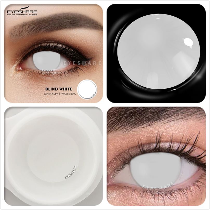 EYESHARE 1pair Cosplay Color Contact Lenses for Eyes AYY Series Fashion Makeup Red Blue Lens Yearly Use Beauty Makeup for Eyes