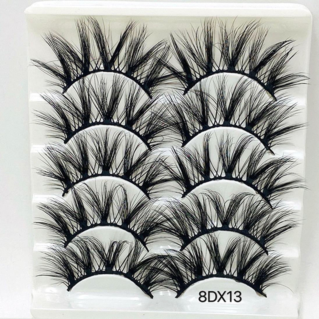 3/5/8 pairs 25mm mink eyelashes 3D dramatic false eyelashes handmade fluffy eyelashes natural long 25mm eyelash extension