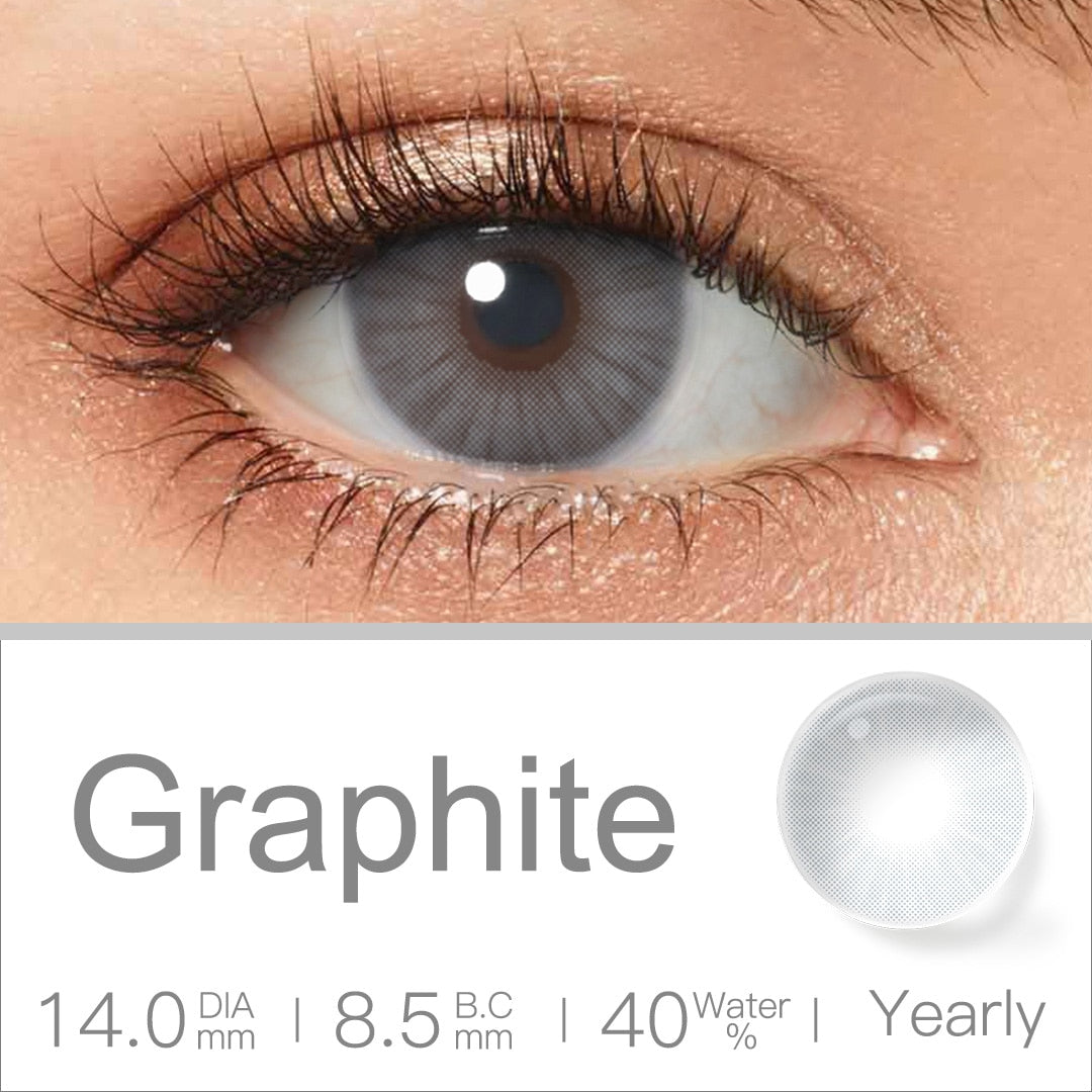 Gray Brown Natural Contact Lenses 1 Pair Colored Lenses Super Natural Eye Color Lens Yearly Lenses For Eyes Beauty Pupilentes