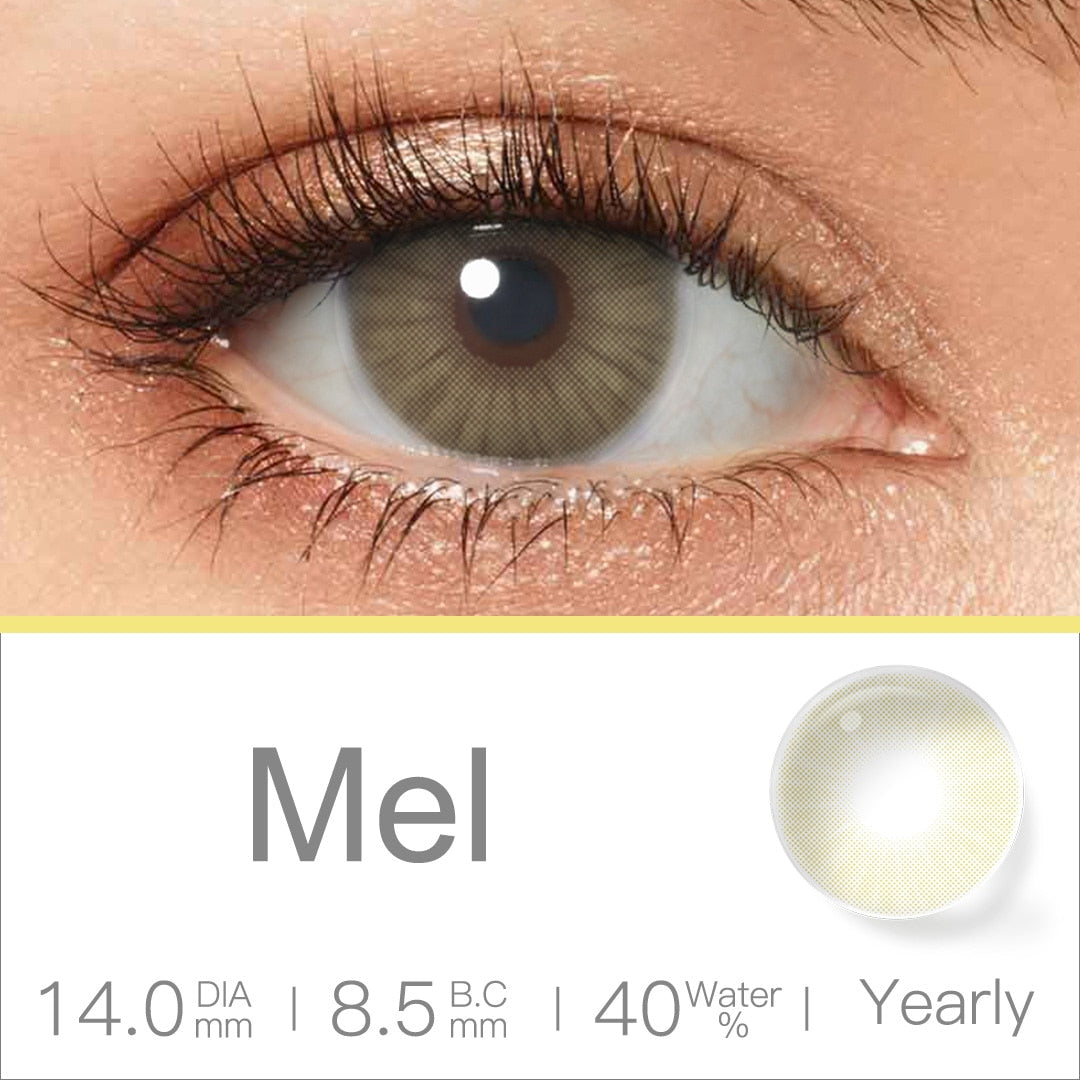 Gray Brown Natural Contact Lenses 1 Pair Colored Lenses Super Natural Eye Color Lens Yearly Lenses For Eyes Beauty Pupilentes