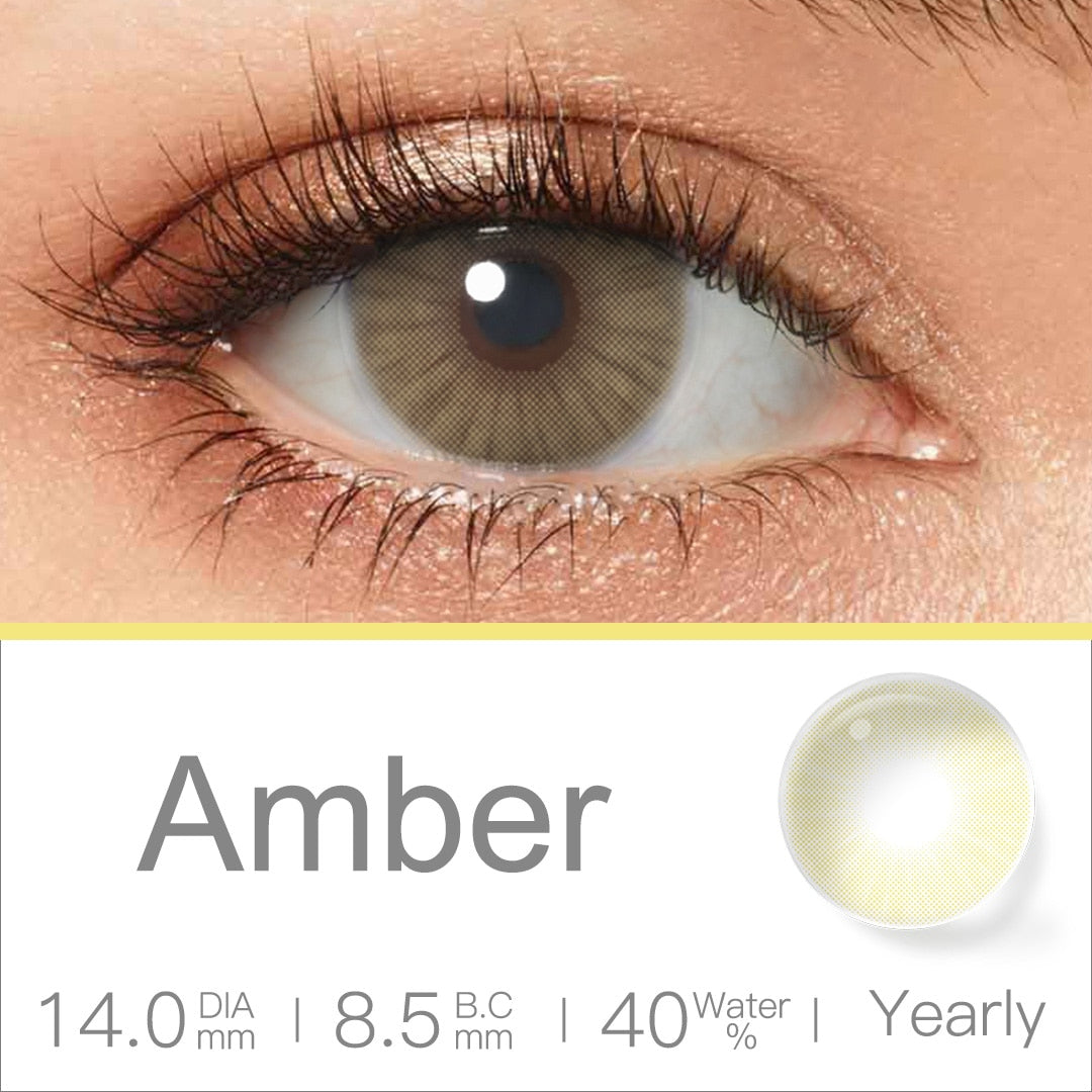 Gray Brown Natural Contact Lenses 1 Pair Colored Lenses Super Natural Eye Color Lens Yearly Lenses For Eyes Beauty Pupilentes